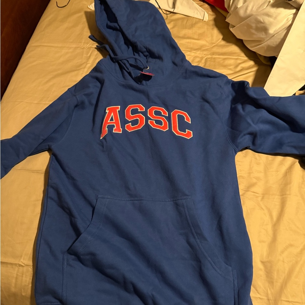 Anti Social Social Club Blue Hoodie with Red Lettering small new w/tags